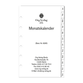 Monatskalender 2 Seiten pro Monat mit Monatsgriffleiste 2021